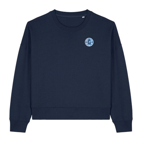 Gantoise Women Sweater - Blauw - Badge (geborduurd) Thumbnail