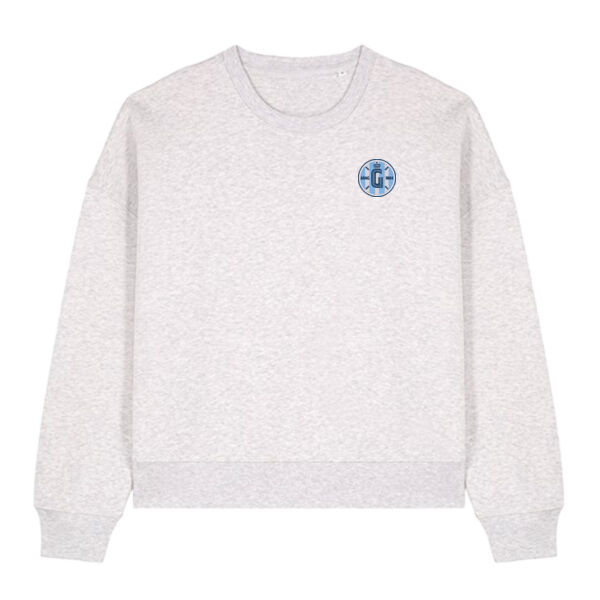 Gantoise Women Sweater - Grijs - Badge (geborduurd) Thumbnail