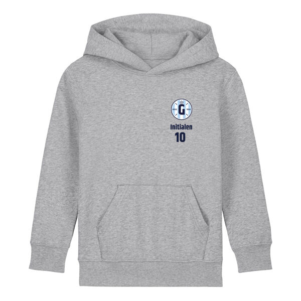 Hockey Kids Hoodie - Grijs - Personaliseerbaar Thumbnail